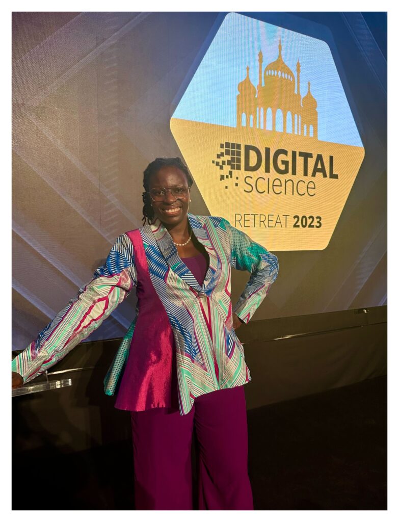 Joy Owango at the Digital Science retreat, March 2023